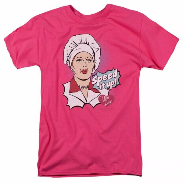 i love lucy speed it up logo t shirt lucy mens licensed classic tv pink, White;black
i love lucy speed it up logo t shirt lucy mens licensed classic tv pink, White;black