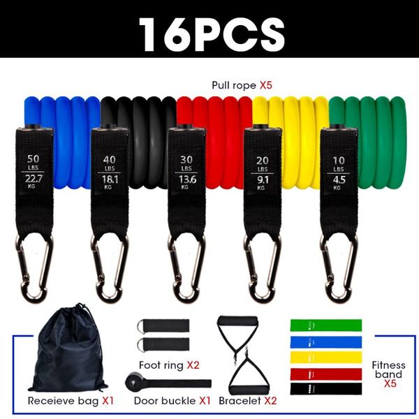 resistance bands 11/16pcs fitness tube band yoga gym stretch pull rope exercise training expander door anchor with handle ankle strap
resistance bands 11/16pcs fitness tube band yoga gym stretch pull rope exercise training expander door anchor with handle ankle strap