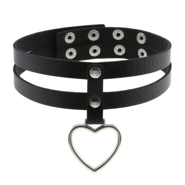 chokers punk silver metal heart choker leather necklace collar for women girl goth chocker neck cosplay jewelry gothic accessories, Golden;silver
chokers punk silver metal heart choker leather necklace collar for women girl goth chocker neck cosplay jewelry gothic accessories, Golden;silver