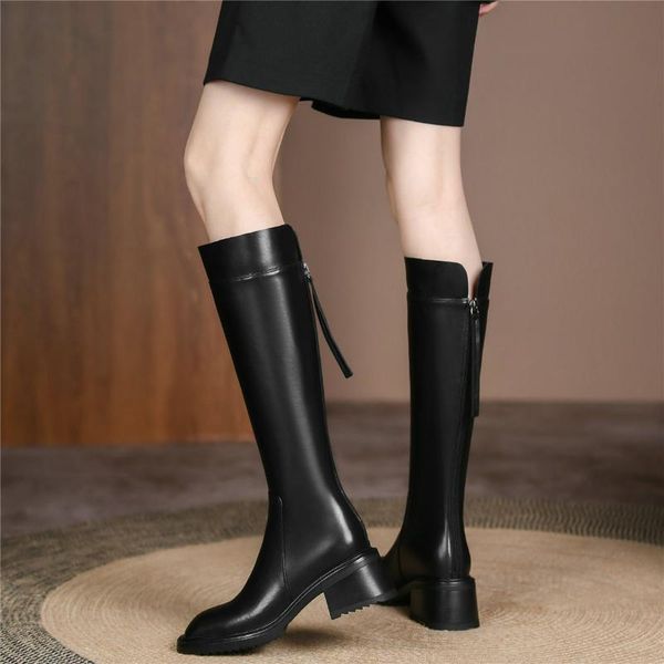 boots 2021 women genuine leather cuban high heels thigh motorcycle female winter warm square toe pumps shoes casual, Black
boots 2021 women genuine leather cuban high heels thigh motorcycle female winter warm square toe pumps shoes casual, Black