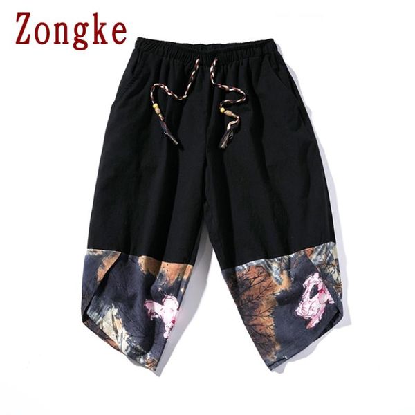 men's pants zongke 2021 patchwork linen casual men trousers joggers sweatpants hip hop streetwear male plus size m-5xl, Black
men's pants zongke 2021 patchwork linen casual men trousers joggers sweatpants hip hop streetwear male plus size m-5xl, Black