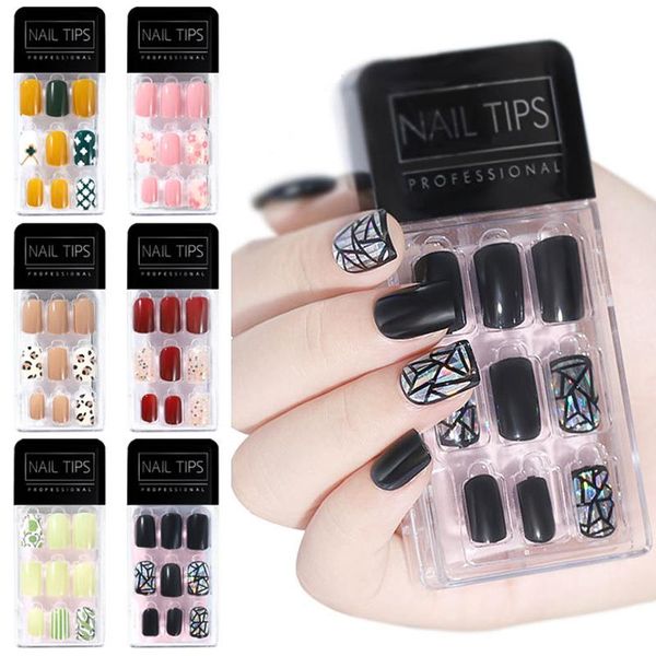 false nails 30pcs/box wearable soft glue fake tips waterproof seamless sticker fingernails reusable nail art manicure tools, Red;gold
false nails 30pcs/box wearable soft glue fake tips waterproof seamless sticker fingernails reusable nail art manicure tools, Red;gold
