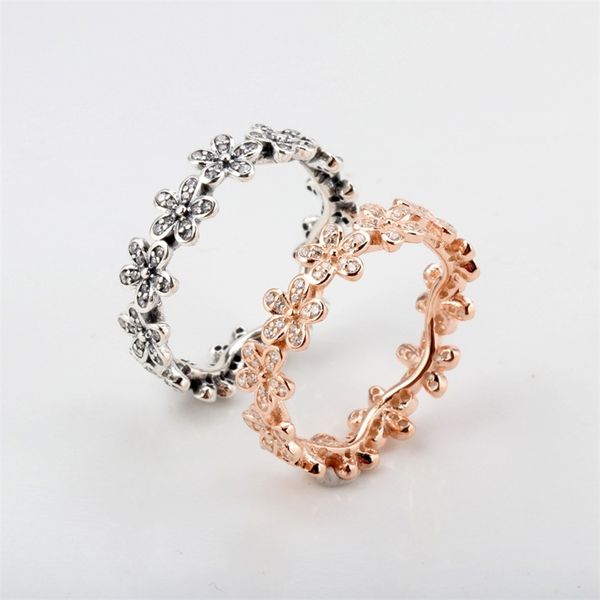 925 sterling silver pan ring rose gold daisy flower chain with crystal rings for women wedding party jewelry 211217, Slivery;golden
925 sterling silver pan ring rose gold daisy flower chain with crystal rings for women wedding party jewelry 211217, Slivery;golden