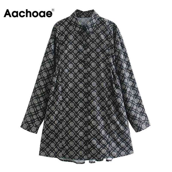 aachoae vintage printed mini dress women office wear turn down collar shirt dress loose long sleeve casual dresses vestidos 210413, Black;gray
aachoae vintage printed mini dress women office wear turn down collar shirt dress loose long sleeve casual dresses vestidos 210413, Black;gray