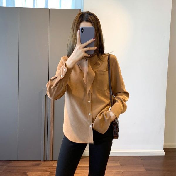 winter/autumn style est women camel long sleeve blouse shirt features bow ties women's blouses & shirts, White
winter/autumn style est women camel long sleeve blouse shirt features bow ties women's blouses & shirts, White