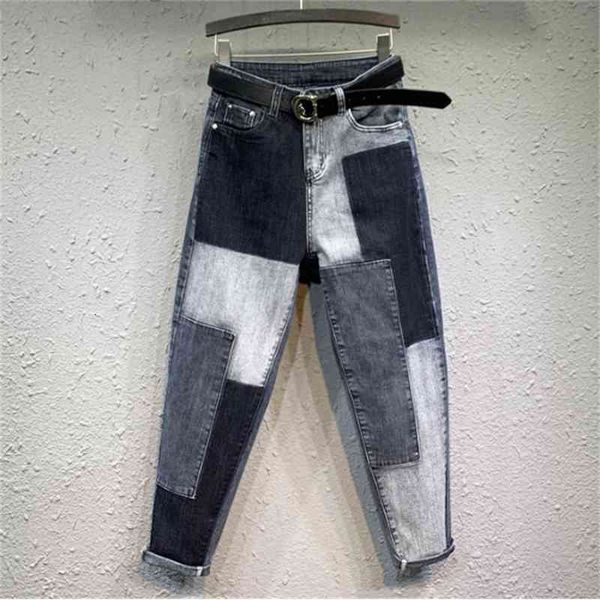 women's jeans female jeans with high waist loose fitting hare torn fashion jean streetwear wx41, Blue
women's jeans female jeans with high waist loose fitting hare torn fashion jean streetwear wx41, Blue