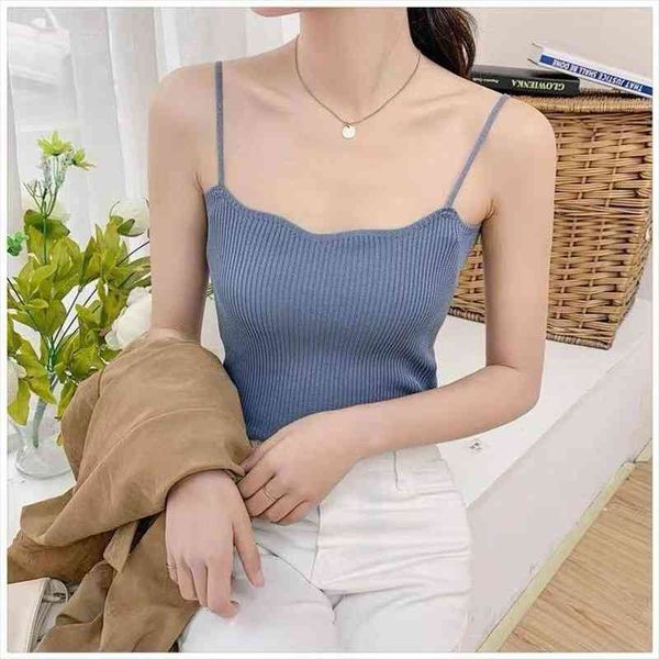womens pure color knitted vest wavy sides wearing fashionable straps inside blouse, White
womens pure color knitted vest wavy sides wearing fashionable straps inside blouse, White