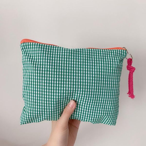cosmetic bags & cases women plaid makeup bag fashion cotton zipper pouch multipurpose for travel bath organizer toiletry wash
cosmetic bags & cases women plaid makeup bag fashion cotton zipper pouch multipurpose for travel bath organizer toiletry wash