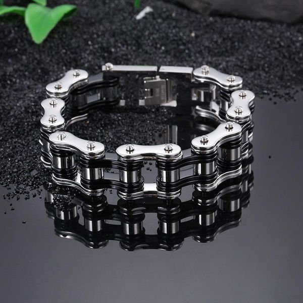 link, chain square titanium bracelet men's personality stainless steel factory price wholesale, Black
link, chain square titanium bracelet men's personality stainless steel factory price wholesale, Black