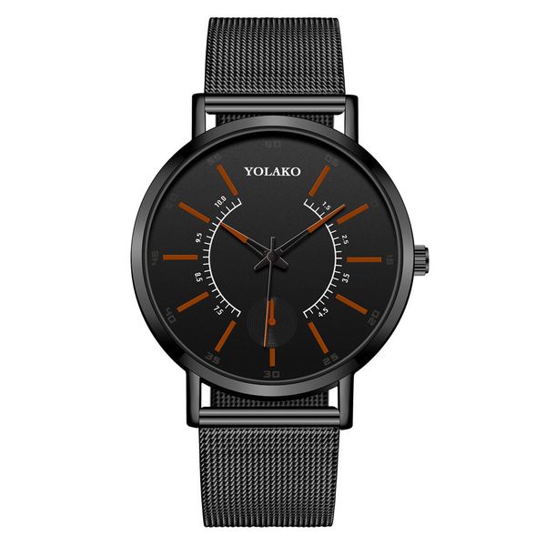 fashion designers yolako watches european and american foreign trade wristwatch men causal 304 stainless steel back mesh strap quartz watch, Slivery;brown
fashion designers yolako watches european and american foreign trade wristwatch men causal 304 stainless steel back mesh strap quartz watch, Slivery;brown