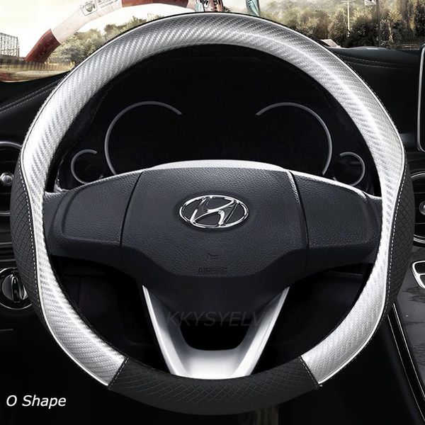 steering wheel covers 38cm carbon fiber +leather car cover anti-slip for i30 kona i10 i35 elantra santa fe auto accessories
steering wheel covers 38cm carbon fiber +leather car cover anti-slip for i30 kona i10 i35 elantra santa fe auto accessories
