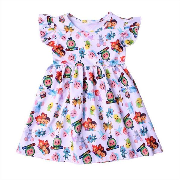 cocomelon girls summer boutique girl dresses kids clothes milk silk flutter sleeve birthday children toddler, Red;yellow
cocomelon girls summer boutique girl dresses kids clothes milk silk flutter sleeve birthday children toddler, Red;yellow