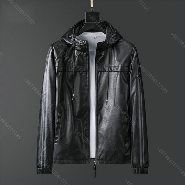 designer mens leather hoodie jacket winter leather jacket coats round neck pd brand mens 20 colors plus size m-xxxl designer clothes wholes, Black;brown
designer mens leather hoodie jacket winter leather jacket coats round neck pd brand mens 20 colors plus size m-xxxl designer clothes wholes, Black;brown