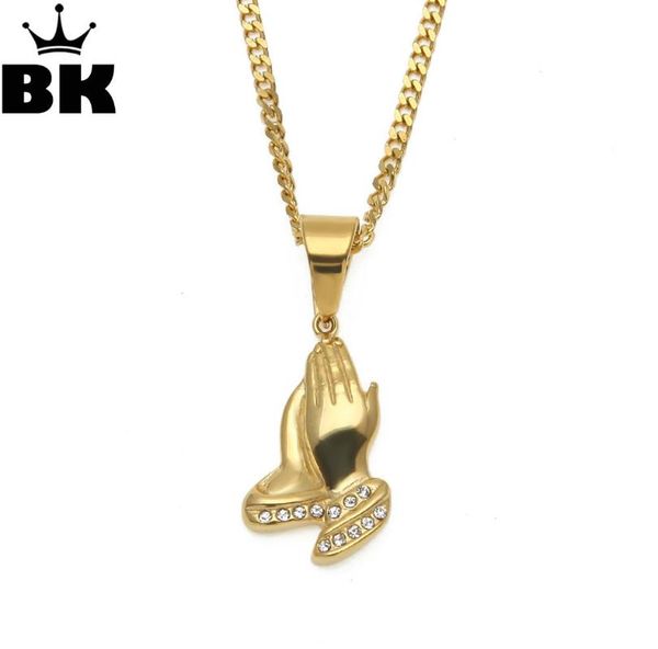 pendant necklaces praying hands pendants & necklace gold color stainless steel iced out rhinestone hip hop men religous jesus hand chain jew, Silver
pendant necklaces praying hands pendants & necklace gold color stainless steel iced out rhinestone hip hop men religous jesus hand chain jew, Silver