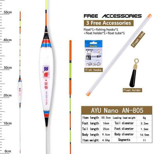 fishing accessories 1piece nano float+1 buoy tube+1 float holder+1 bag hooks big loading lead fresh water bobber thickness tail flotador
fishing accessories 1piece nano float+1 buoy tube+1 float holder+1 bag hooks big loading lead fresh water bobber thickness tail flotador