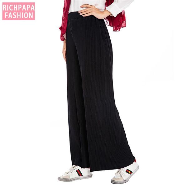 women's pants & capris plus size loose pleated wide leg casual high waist trousers women clothes pantalones mujer spodnie damskie panta, Black;white
women's pants & capris plus size loose pleated wide leg casual high waist trousers women clothes pantalones mujer spodnie damskie panta, Black;white