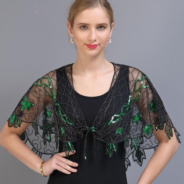 scarves 1920s shawl wraps see-through mesh sequin beaded evening cape bridal sheer bolero flapper party cover up dress accessory, Blue;gray
scarves 1920s shawl wraps see-through mesh sequin beaded evening cape bridal sheer bolero flapper party cover up dress accessory, Blue;gray