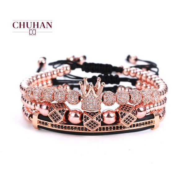 trendy couples jewelry luxury beaded bracelets set for women man king crown charms 3pcs/set j529 charm, Golden;silver
trendy couples jewelry luxury beaded bracelets set for women man king crown charms 3pcs/set j529 charm, Golden;silver
