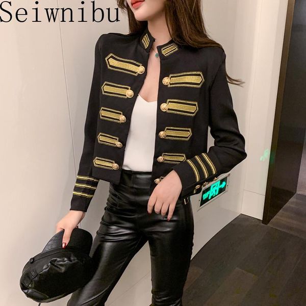 vintage golden thread embroidery runway short jacket coat women long sleeve double-breasted stand collar streetwear cardigan women's ja, Black;brown
vintage golden thread embroidery runway short jacket coat women long sleeve double-breasted stand collar streetwear cardigan women's ja, Black;brown