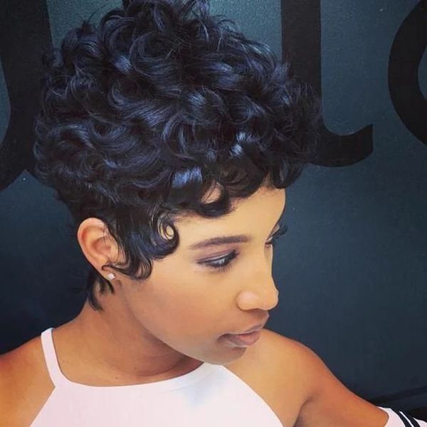 women's short fashion fluffy small curly hair chemical fiber wig full head cover, Black;brown
women's short fashion fluffy small curly hair chemical fiber wig full head cover, Black;brown