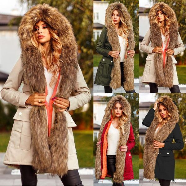 women's trench coats winter coat clothing fashion thickened medium and long wool parker 2021 hatted leisure warm windbreaker, Tan;black
women's trench coats winter coat clothing fashion thickened medium and long wool parker 2021 hatted leisure warm windbreaker, Tan;black