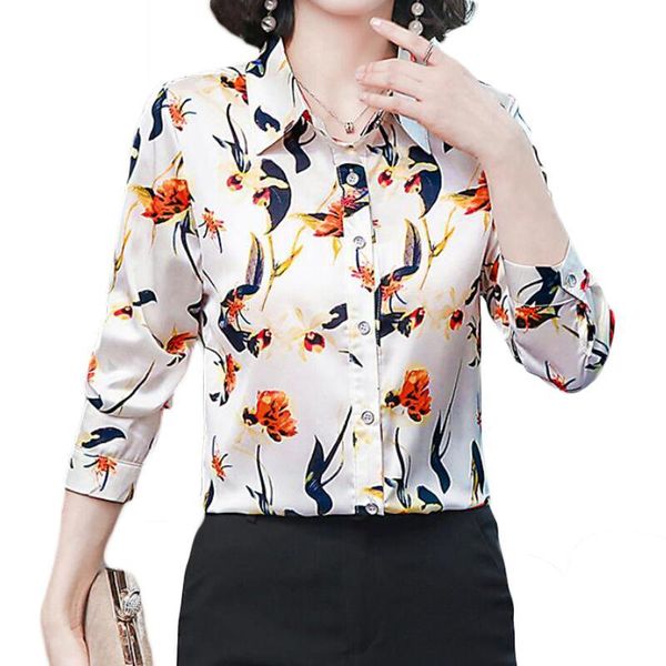 fashion bird print women silk blouse long sleeve ol office chiffon shirts casual plus size blusas mujer women's blouses &, White
fashion bird print women silk blouse long sleeve ol office chiffon shirts casual plus size blusas mujer women's blouses &, White