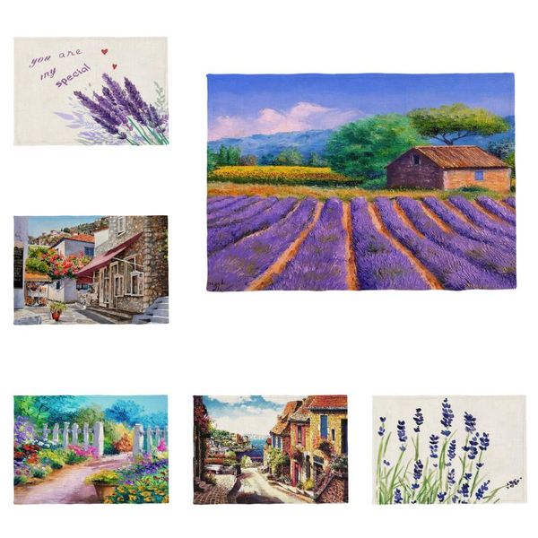 table cloth beautiful landscape po placemat oil painting street lavender tea garden polyester customizable napkin
table cloth beautiful landscape po placemat oil painting street lavender tea garden polyester customizable napkin