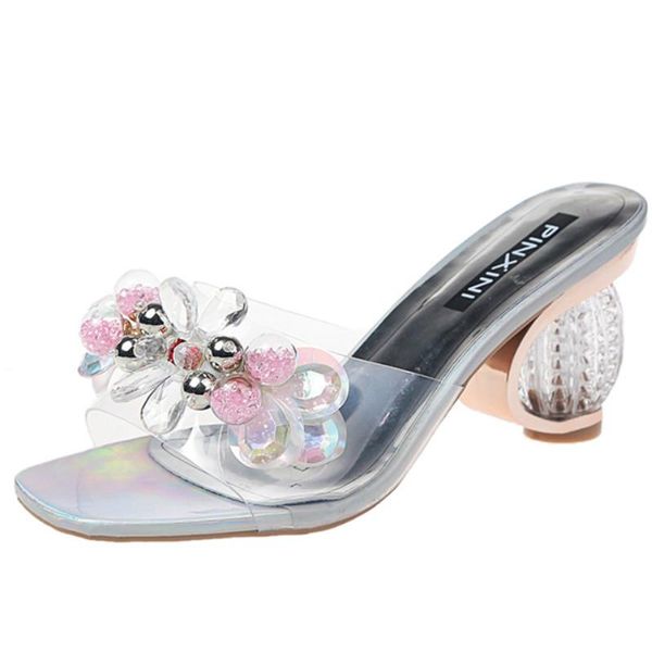 sandals summer strange crystal heels rhinestone flower beautiful transparent ladies silver shoes open toe wedges, Black
sandals summer strange crystal heels rhinestone flower beautiful transparent ladies silver shoes open toe wedges, Black