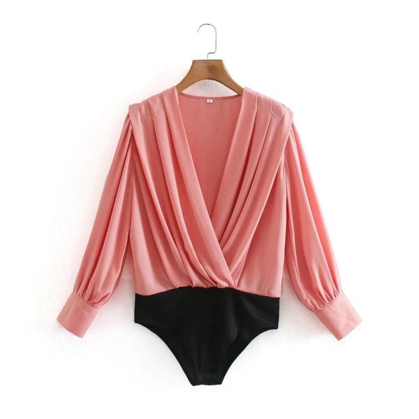 summer women v neck pleating decoration long sleeve bodysuits casual female loose jumpsuits p2039 210430, Black;white
summer women v neck pleating decoration long sleeve bodysuits casual female loose jumpsuits p2039 210430, Black;white