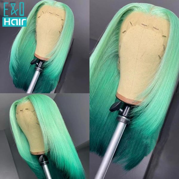 ombre green/purple colored short bob 13x4 lace part human hair wigs for women glueless brazilian remy transparent 180%, Black;brown
ombre green/purple colored short bob 13x4 lace part human hair wigs for women glueless brazilian remy transparent 180%, Black;brown