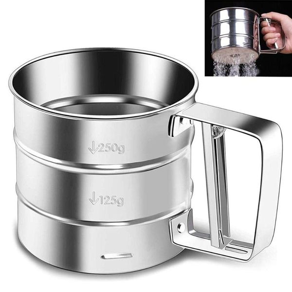 semi automatic hand held flour sieve powder screened sugar mesh baking tools kitchen & pastry
semi automatic hand held flour sieve powder screened sugar mesh baking tools kitchen & pastry