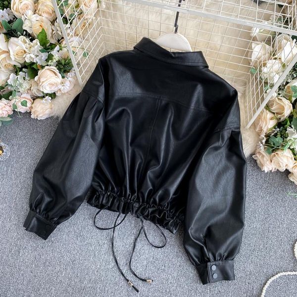 women's jackets gagaok pu jacket women spring autumn solid office lady lace up lapel full loose fashion retro wild bf 4xjr, Black;brown
women's jackets gagaok pu jacket women spring autumn solid office lady lace up lapel full loose fashion retro wild bf 4xjr, Black;brown