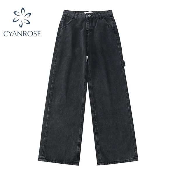 women's high waist jeans casual loose wide leg cargo pants streetwear vintage straight denim spring female 210515, Blue
women's high waist jeans casual loose wide leg cargo pants streetwear vintage straight denim spring female 210515, Blue