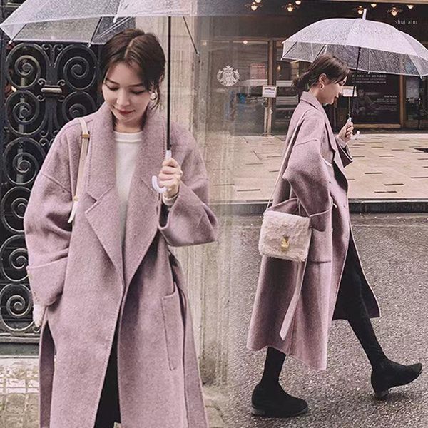 women's wool & blends outer single shear label clearance autumn and winter woolen coat thickened large loose medium an, Black
women's wool & blends outer single shear label clearance autumn and winter woolen coat thickened large loose medium an, Black