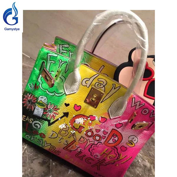 colorful good luck crossbody art graffiti hand painting draw h custom women totes cowhide handbags gifts genuine leather bags
colorful good luck crossbody art graffiti hand painting draw h custom women totes cowhide handbags gifts genuine leather bags