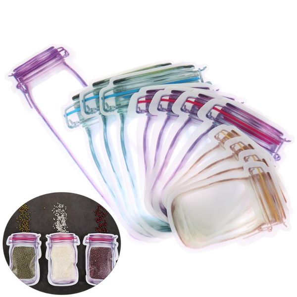 storage bags 10/12/20/30/40pcs zipper sealed reusable mason jar bottles shape food saver bag fresh organizer
storage bags 10/12/20/30/40pcs zipper sealed reusable mason jar bottles shape food saver bag fresh organizer