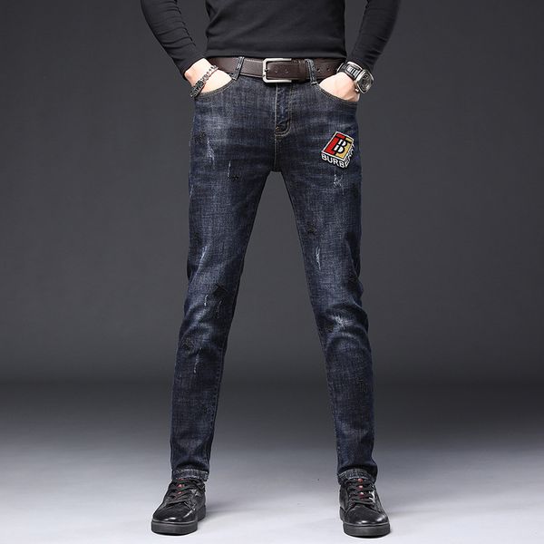chinese style mens jeans fashion brand autumn trend embroidery slim fit mens casual pants, Blue
chinese style mens jeans fashion brand autumn trend embroidery slim fit mens casual pants, Blue