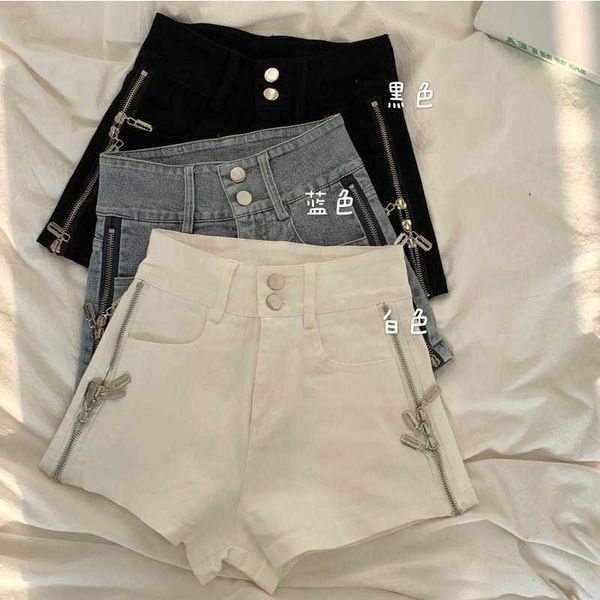 denim shorts women summer button fly zipper pockets ladies bottoms korean casual slim tight shorts femme 210527, Blue
denim shorts women summer button fly zipper pockets ladies bottoms korean casual slim tight shorts femme 210527, Blue