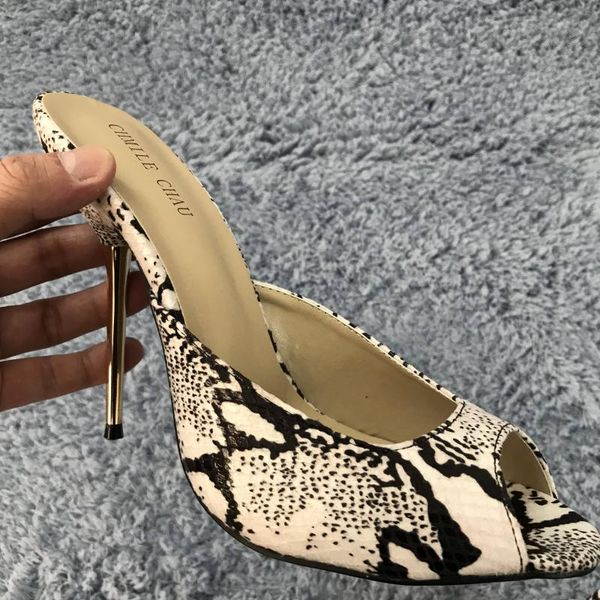 snakeskin slide sandals high heel dress party women summer peep toe stiletto 11cm heels shoes, Black
snakeskin slide sandals high heel dress party women summer peep toe stiletto 11cm heels shoes, Black