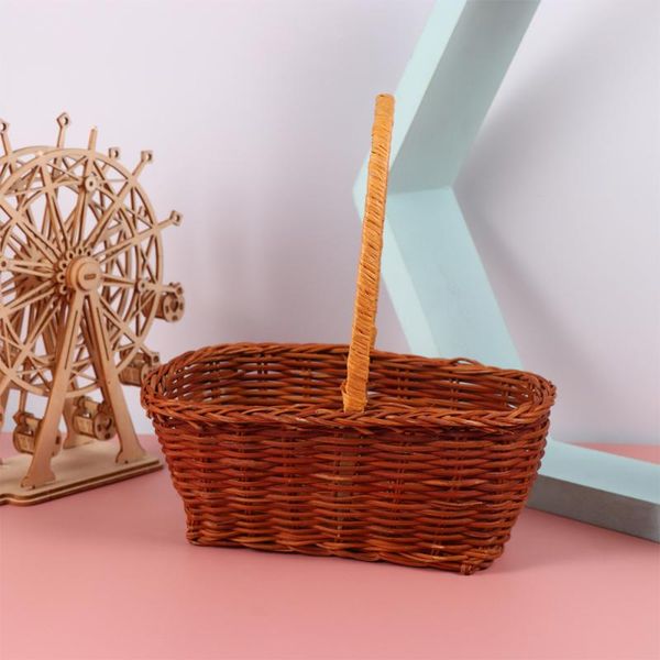 rectangular easter basket weaving storage holder mini handcraft ornament party decor with handle baskets
rectangular easter basket weaving storage holder mini handcraft ornament party decor with handle baskets