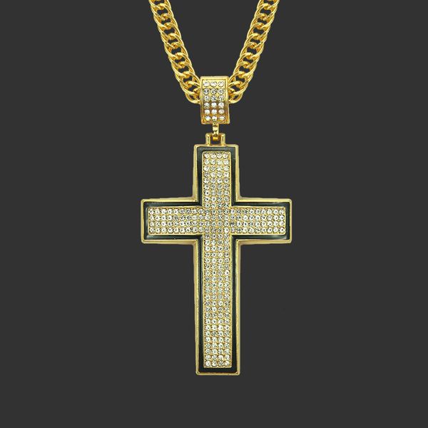 amulet neck pendants men's and women's fashion brand hip hop cross pendant with diamond painting oil domineering punk long necklac, Silver
amulet neck pendants men's and women's fashion brand hip hop cross pendant with diamond painting oil domineering punk long necklac, Silver