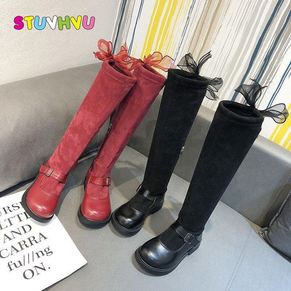 girls boots leather winter plus velvet warm children' soft suede kids knee-high little girl shoes black red, Black;grey
girls boots leather winter plus velvet warm children' soft suede kids knee-high little girl shoes black red, Black;grey