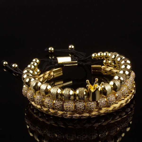 link, chain men bracelet jewelry 3pcs/set crown beads braiding bracelets for women pulseira masculina feminina gift, Black
link, chain men bracelet jewelry 3pcs/set crown beads braiding bracelets for women pulseira masculina feminina gift, Black