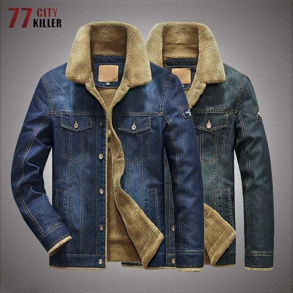 men's jackets denim men winter fleece warm windbreaker outerwear vintage fur collar multi-pocket bomber jacket coats size 6xl, Black;brown
men's jackets denim men winter fleece warm windbreaker outerwear vintage fur collar multi-pocket bomber jacket coats size 6xl, Black;brown