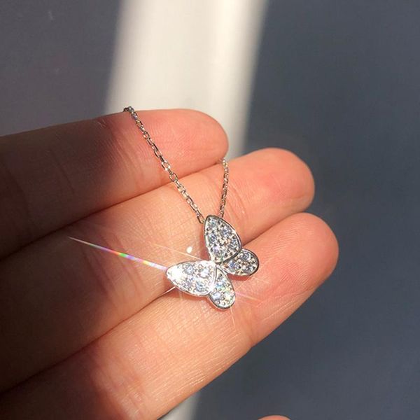 pendant necklaces fashion design women metal butterfly necklace shiny zircon choker temperament clavicle chain jewelry gifts party accessori, Silver
pendant necklaces fashion design women metal butterfly necklace shiny zircon choker temperament clavicle chain jewelry gifts party accessori, Silver