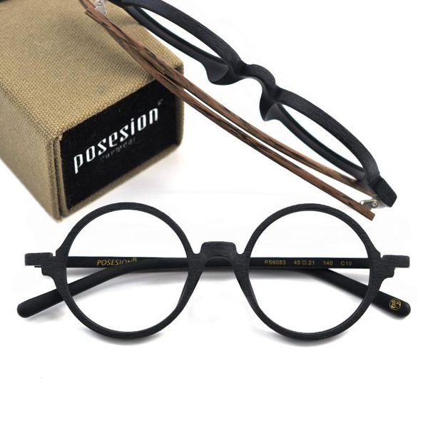fashion sunglasses frames posesion optical prescription glasses frame men 2021 retro vintage wood round eyeglasses women recipe degree spect, Black
fashion sunglasses frames posesion optical prescription glasses frame men 2021 retro vintage wood round eyeglasses women recipe degree spect, Black