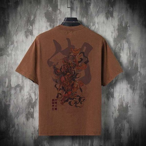 men's short-sleeved t-shirt summer tide brand national chinese style half-sleeved japanese retro trendy men x t-shirts, White;black
men's short-sleeved t-shirt summer tide brand national chinese style half-sleeved japanese retro trendy men x t-shirts, White;black