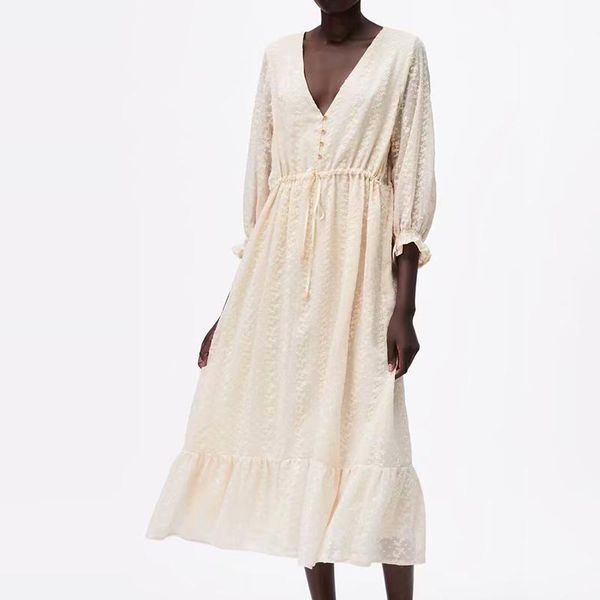 casual dresses 2021 fashion women solid waist lace-up dress v neck female summer long vestidos oyk2574, Black;gray
casual dresses 2021 fashion women solid waist lace-up dress v neck female summer long vestidos oyk2574, Black;gray
