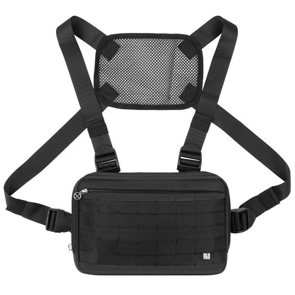 chest rig men bag casual function outdoor style small tactical vest bags streetwear for male waist fishing hunting jackets, Camo;black
chest rig men bag casual function outdoor style small tactical vest bags streetwear for male waist fishing hunting jackets, Camo;black