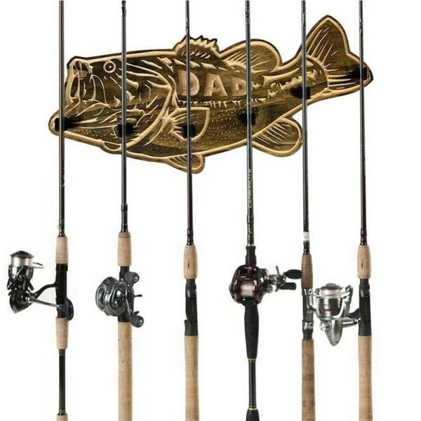boat fishing rods creative rod holder salmon/carp shape stand wall-mounted rest gift for father
boat fishing rods creative rod holder salmon/carp shape stand wall-mounted rest gift for father